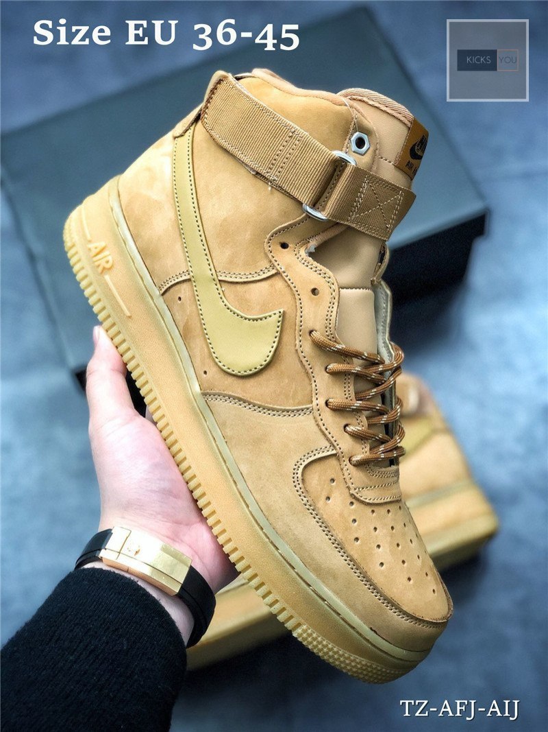 Nike air force 1 cheap high camel